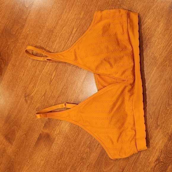 PINK Victoria's Secret Other - Pink by VICTORIA'S Secret Bralette with removable padded cup sz med Orange 3/$25